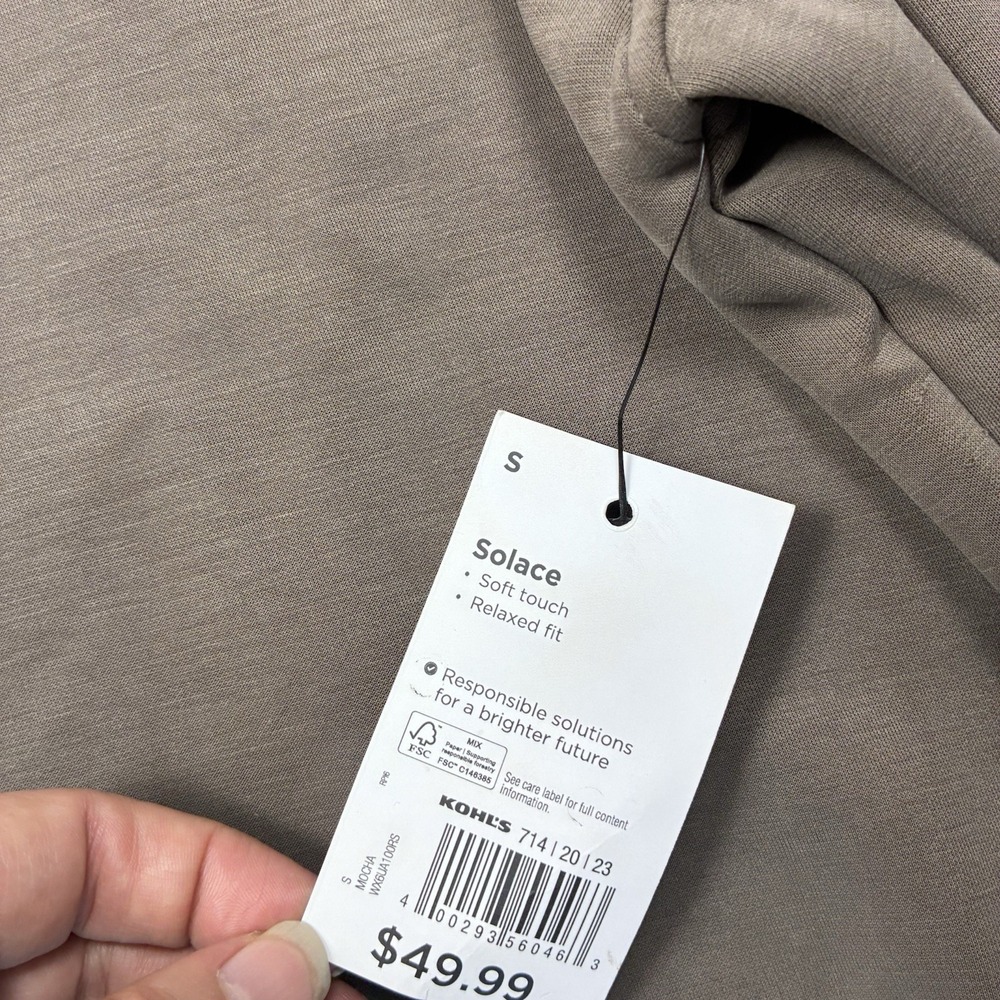 FLX Sweatshirt S Minimalist Earthy Tone Workout Athleisure Soft Touch Oversized - Picture 4 of 8